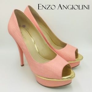 ENZO ANGIOLINI ‘Love U Too’ Platform Peep Toe Pump